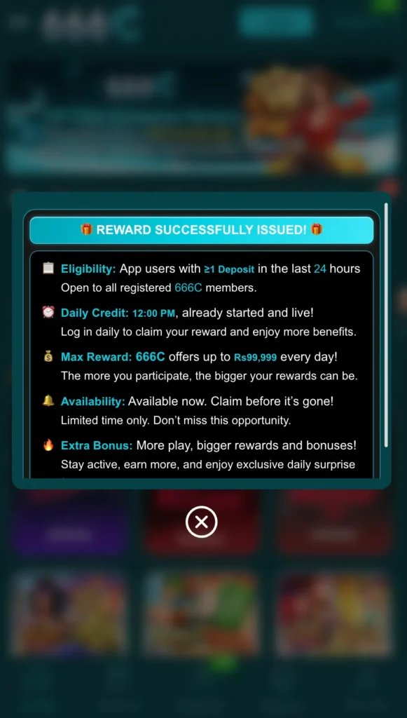 666C Game rewards and bonuses